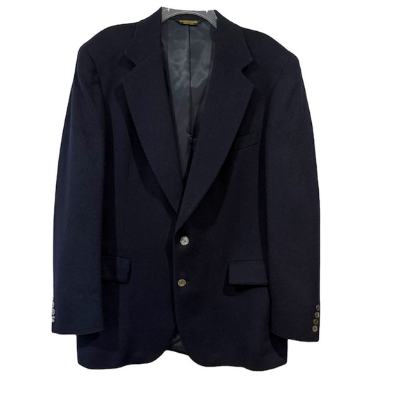 Embassy Square Other - Vintage Camel Hair Blazer 44L Navy Anderson Little Embassy Square USA